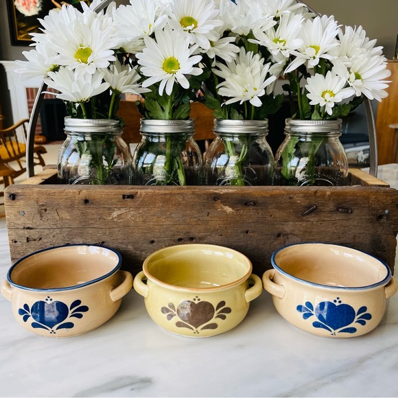 NCE Double Handled Crocks•Set of (3)•Soups~Appetizers~Casseroles•VINTAGE 1986 - Picture 3 of 13